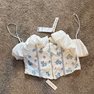 For Love & Lemons “Evelyn Corset Top”